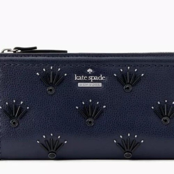 Kate Spade NWT Braylon Wallet Patterson Drive Embellished Blazer Blue - Picture 2 of 12